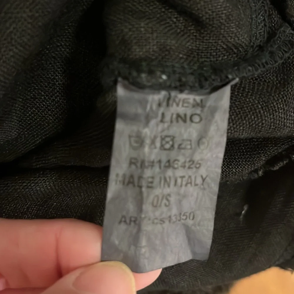 Tina Stephens Black Linen Jacket Classic Denim Style - Picture 14 of 14